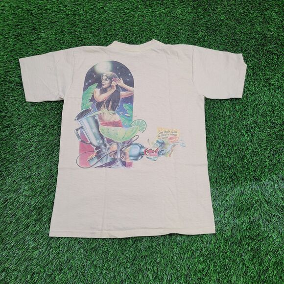 Vintage Jimmy Buffett Shirt Womens Medium 18x25 Yellow - Picture 1 of 16